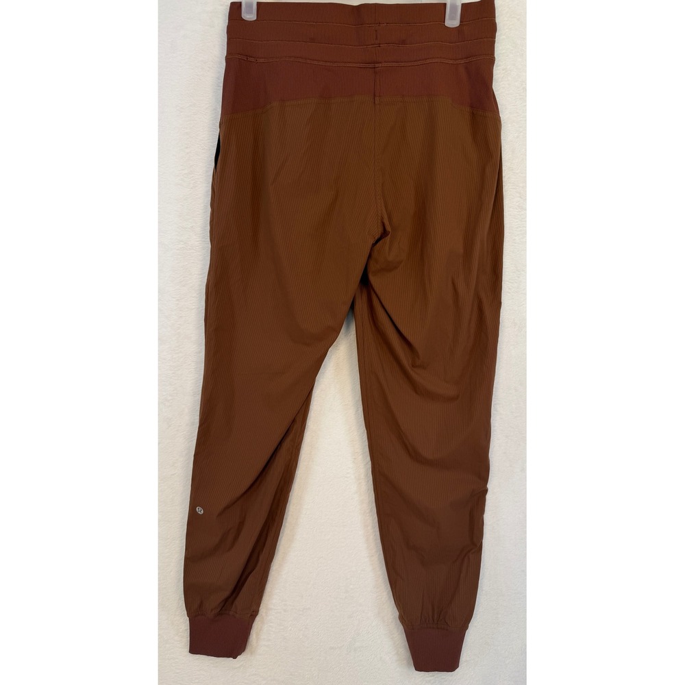 Lululemon Joggers Women's Size 6 Brown Dance Studio Mid Rise Athletic Yoga Pants - Picture 3 of 6